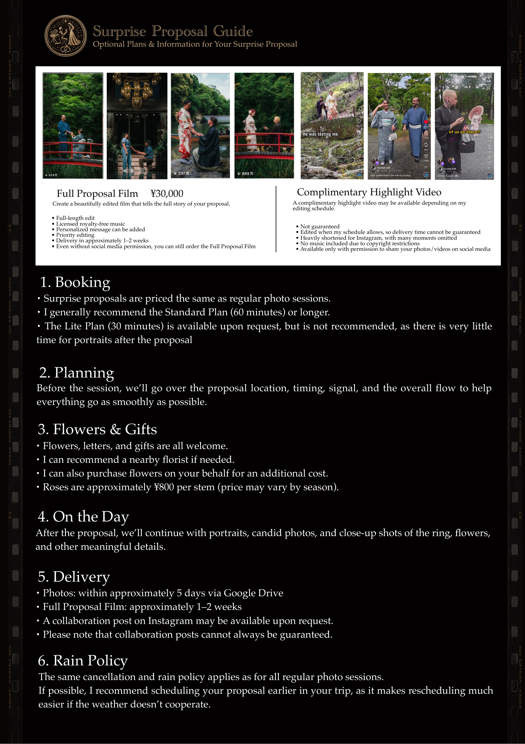 Kyoto Cinematic Experience booking guide page 6